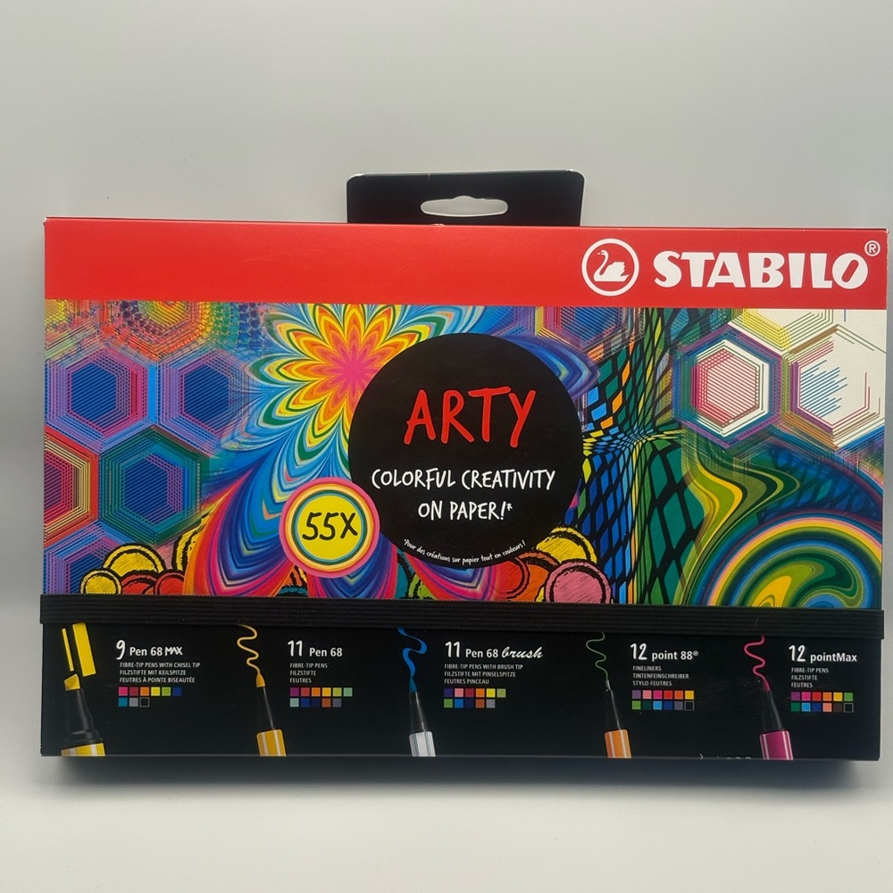 STABILO Arty 55-Piece Colorful Pen Set - Multicolor